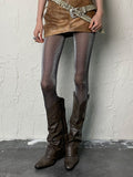 Y2K Black Shimmering Tights