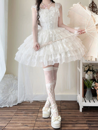 Jumper Fabric Dress Shiro Butterfly Lolita White Hanayome Skirt Princess
