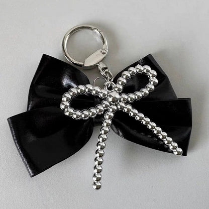 Bowknot Y2K Keychain Black/Silver/Blue/Pink