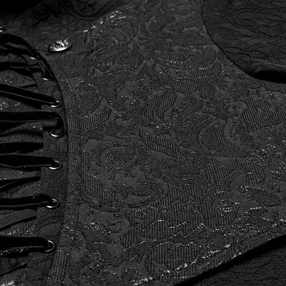 Goth Structured Men's Shirt Black