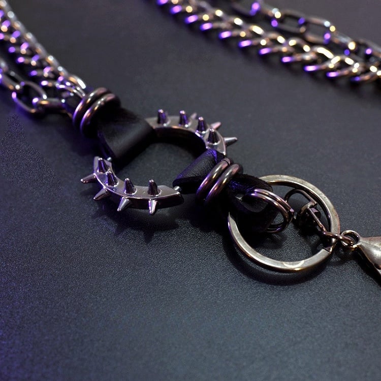 + チェーンベルトのディテール ブラックウエストスター