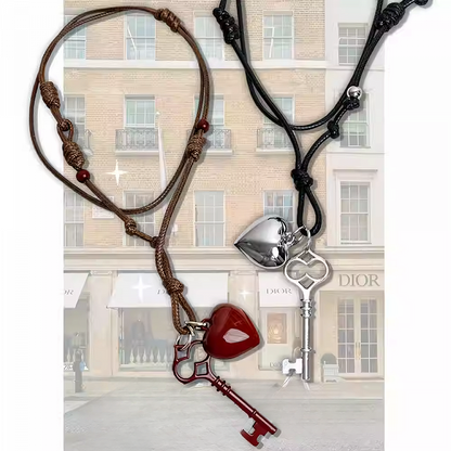 Y2K Key/Spoon Pendant Necklace