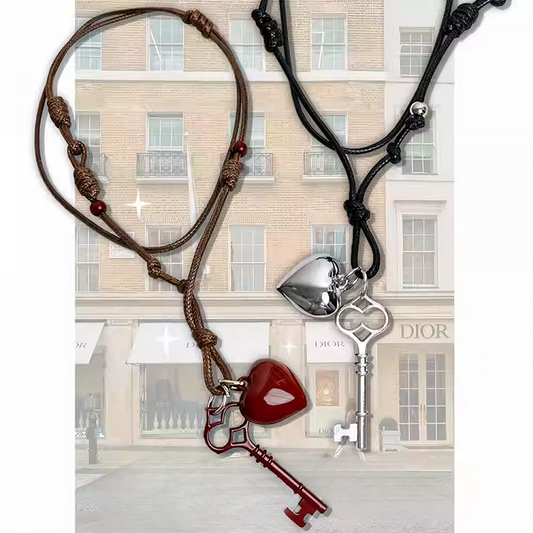 Y2K Key/Spoon Pendant Necklace