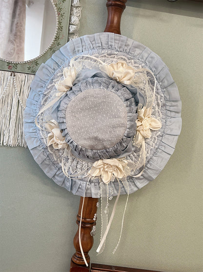 Purple Red Blue Black Hat / Beige