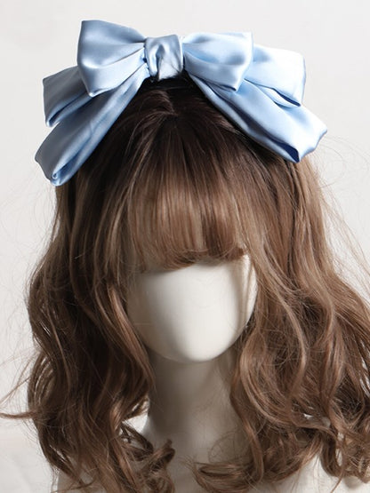 9 Color Options Sweet Lolita Satin Large Bowknot Wide KC