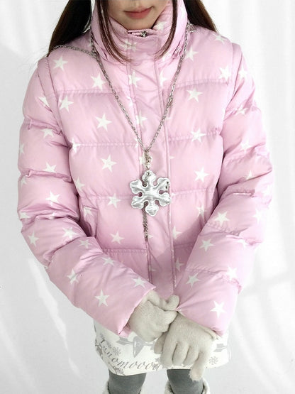 Detachable Jacket Trim Pink Daily Hood - Fur Hooded Winter Kawaii