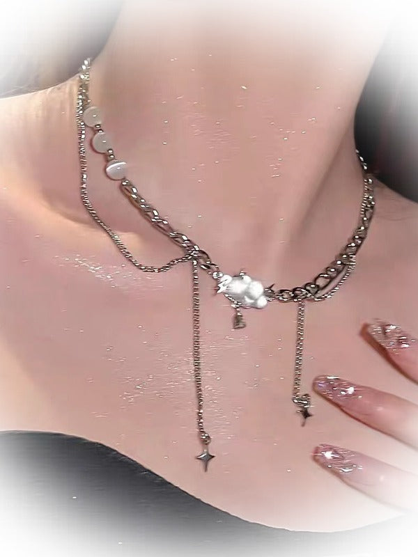 Silver Cloud Pendant Necklace - Kiwi Store