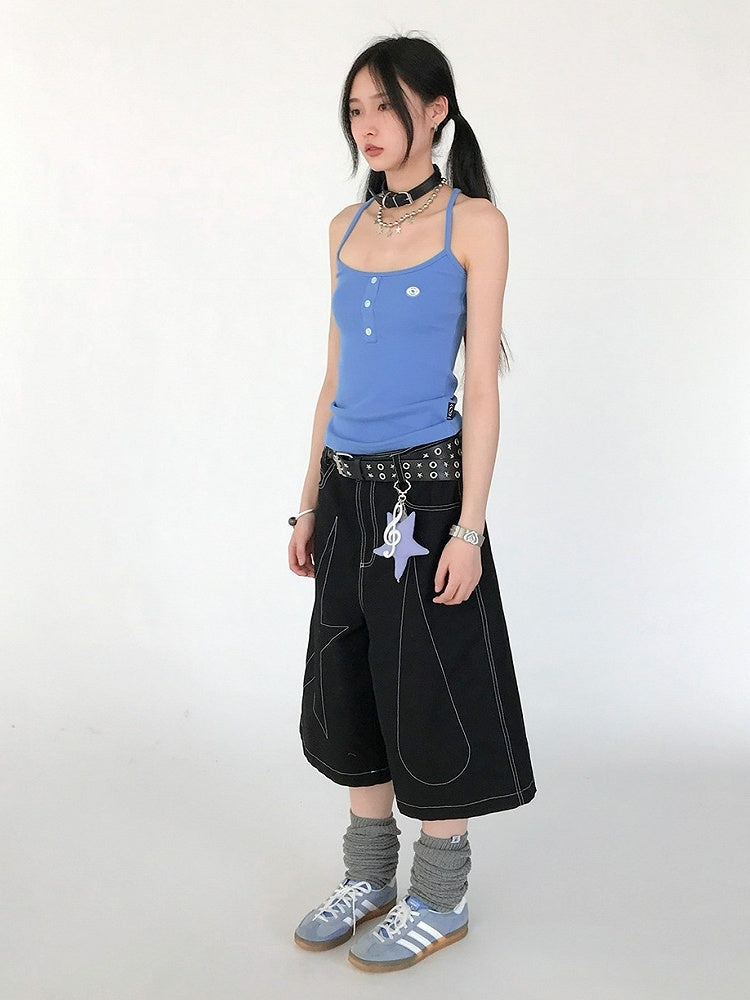 Sky Blue Racerback Tank Top - innomoood