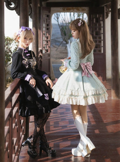 Mädchenkleid Schleife Chinesisch Süß