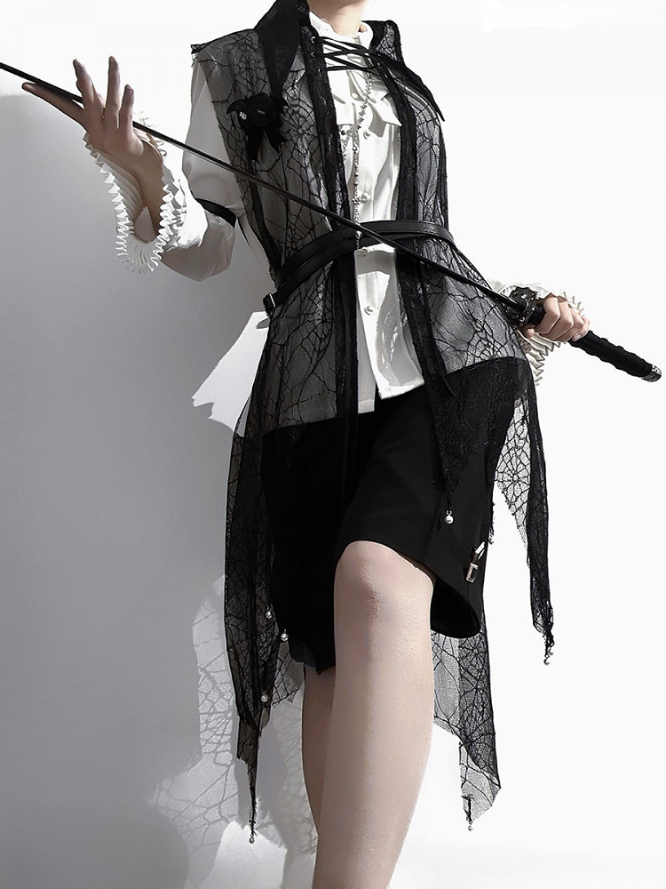 ロリータ 襟王子 ポインテッドシャツ風 王子様 白