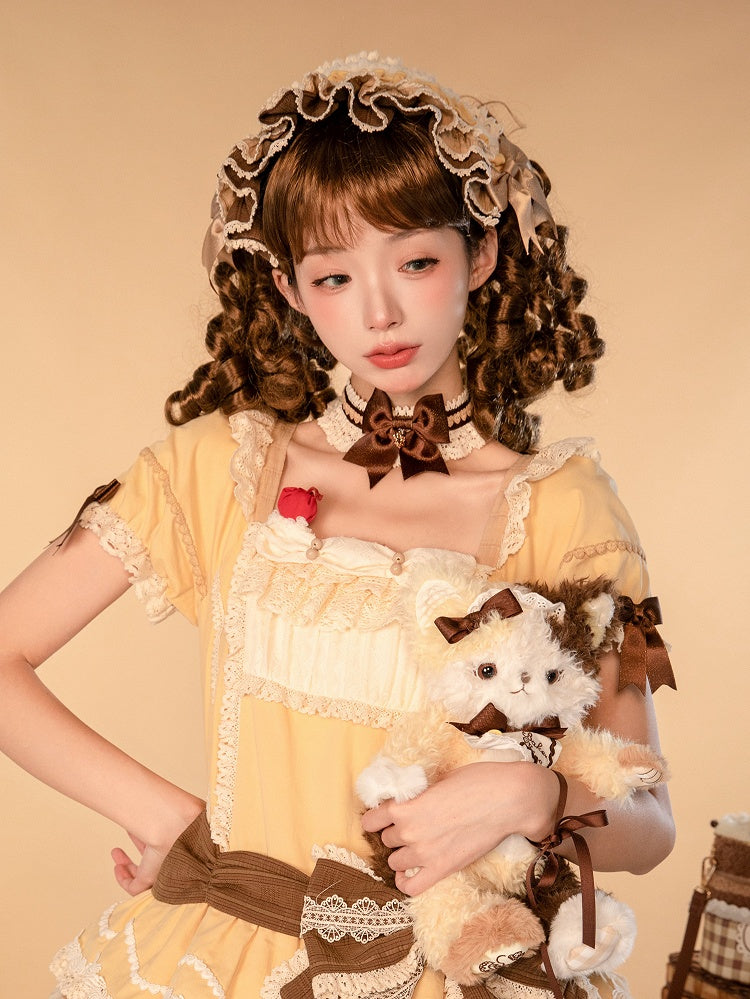 Choker / Red Brown Pink