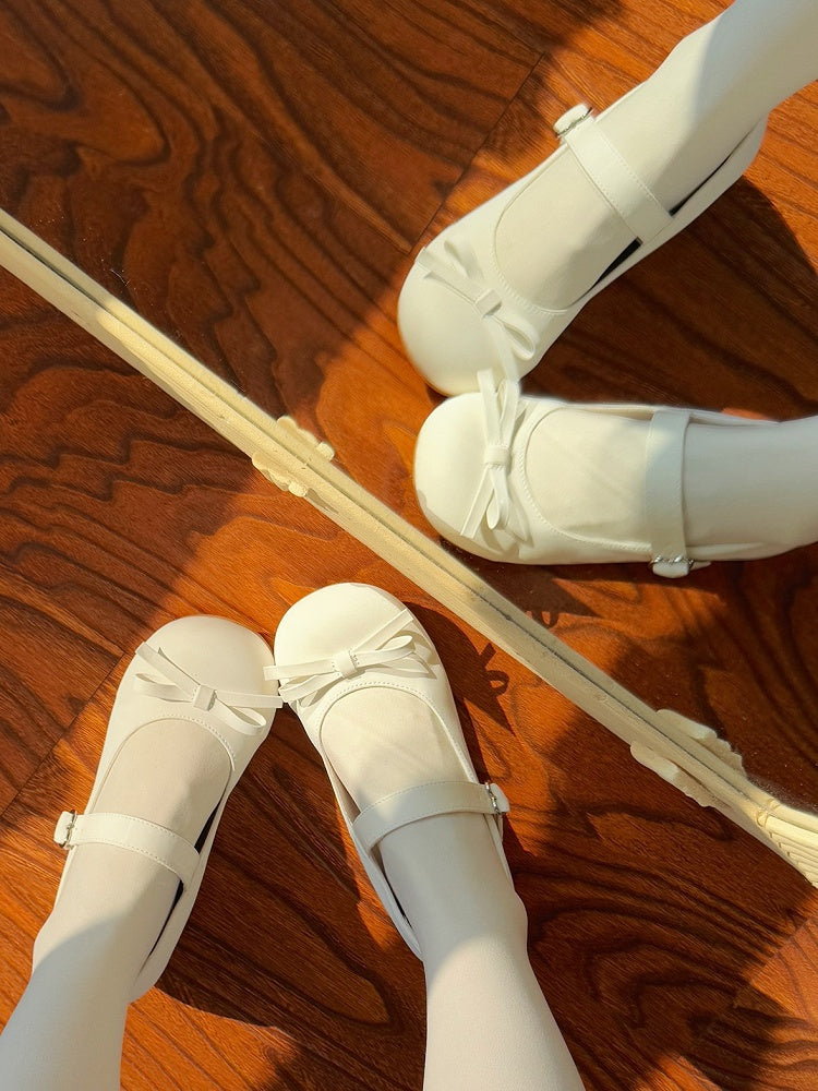 with Sweet 3cm Lolita Mary Closure White Heel Janes Snap