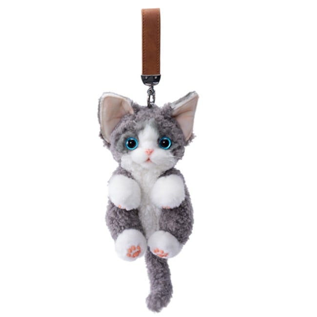 Black/Gray/White Devon Keychain Cute Cat