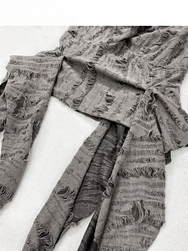 Handschuhe Grau Bittersüße Akzente Top Rüschen Kaskadierung + Distressed Details Cami