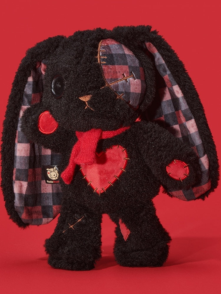 Canvas A Bunny Bag Guro Kawaii with Black Plush