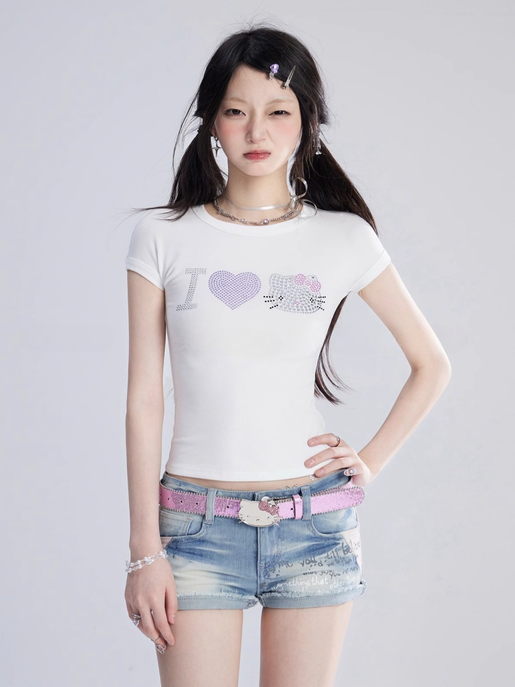 Y2K Pink Kitty Glamorous Waist Belt