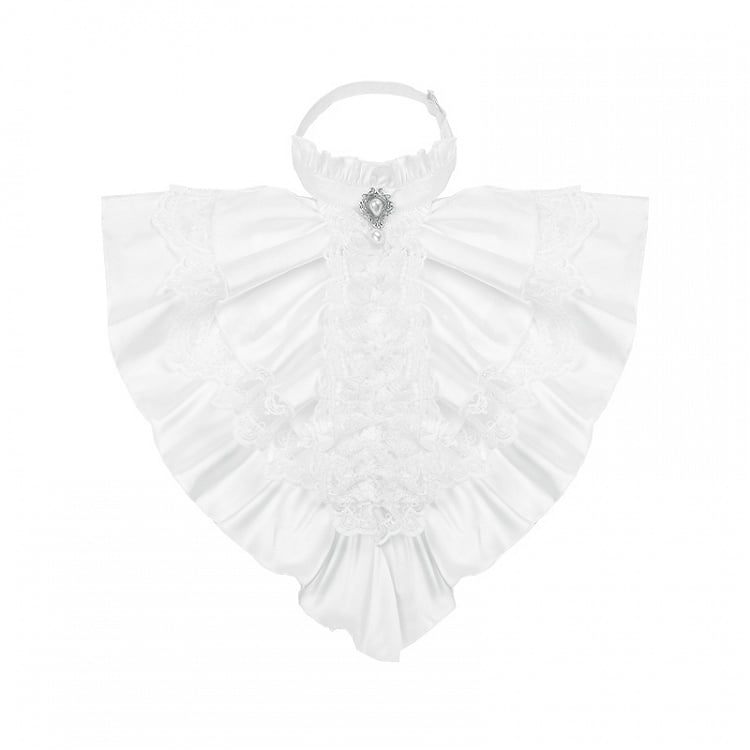 Jabot in White or Black - With PUJI