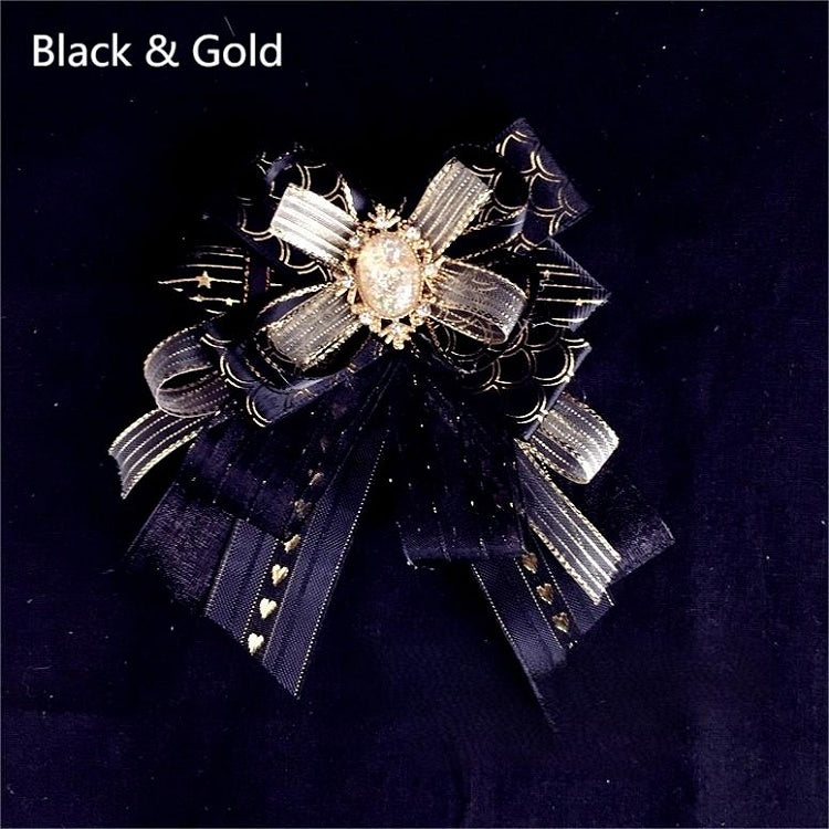 4 Bow Hairclip Options Decorated Rhinestone