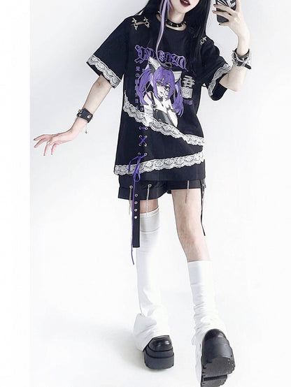 White Warmers Over-the-Knee / Flared Leg Black