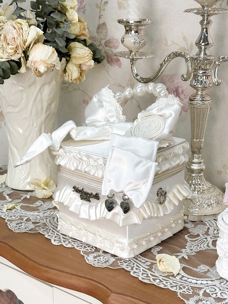 Hand Bead Crossbody Cremeweiß / Taschendetails