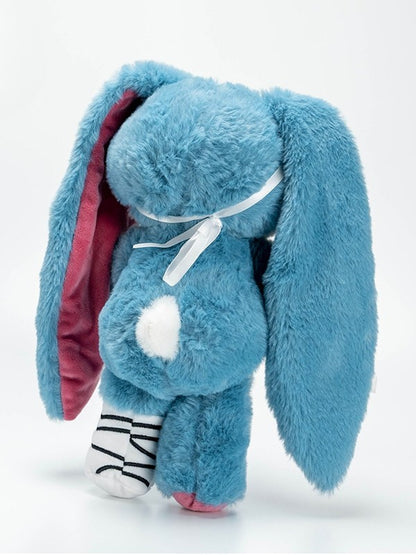 Injured Canvas Bunny with Blue Peacock Guro Plush Kawaii Bag A