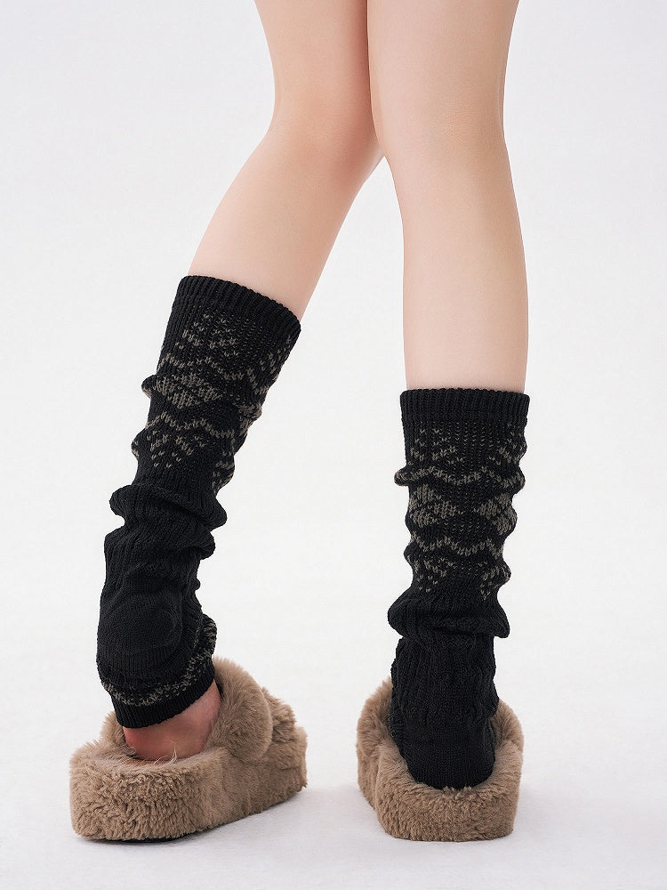 Jambières cache-pieds Fair Knit à 4 couleurs, style Île