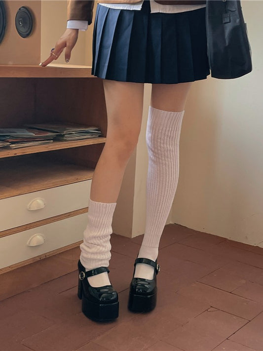 Length 40/60/80/100/120CM Knitted White Options Socks