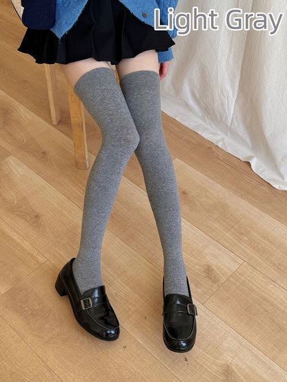 Solid Over-the-Knee Stockings Color