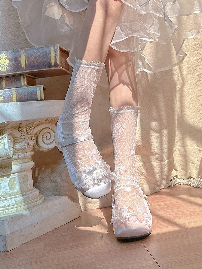 Mary Rhinestone Lolita Janes Pink Sweet Accents -