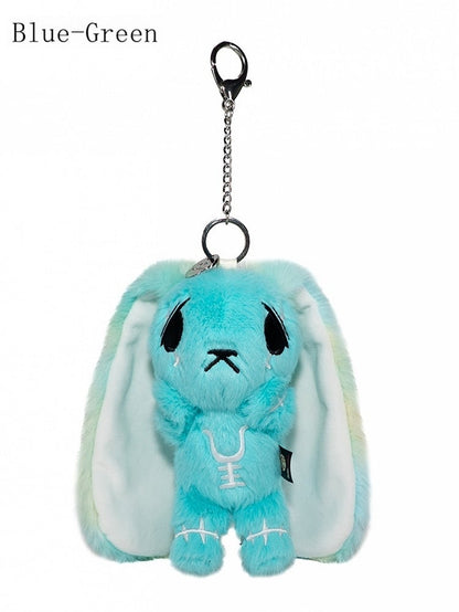 Options Guro Anxious - Kawaii Embroidery 7 Symbol Scar Color Details Keychain Bunny