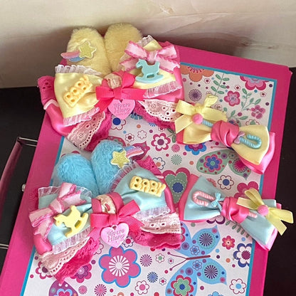 Lolita Macaron-Colored Dreamy Hairclip Bowknot