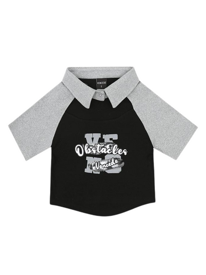 アメリカンポロ レタートップ ショートプリント レトロ