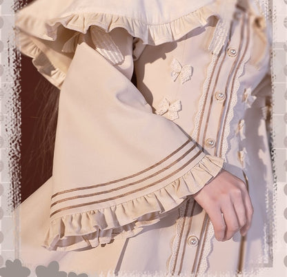 ヨスガノソラ 春日野穹 長袖ワンピースとウサギ耳ケープ ロリータ風コスプレ衣装