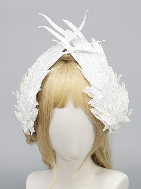 Hairclips Wing White/Black