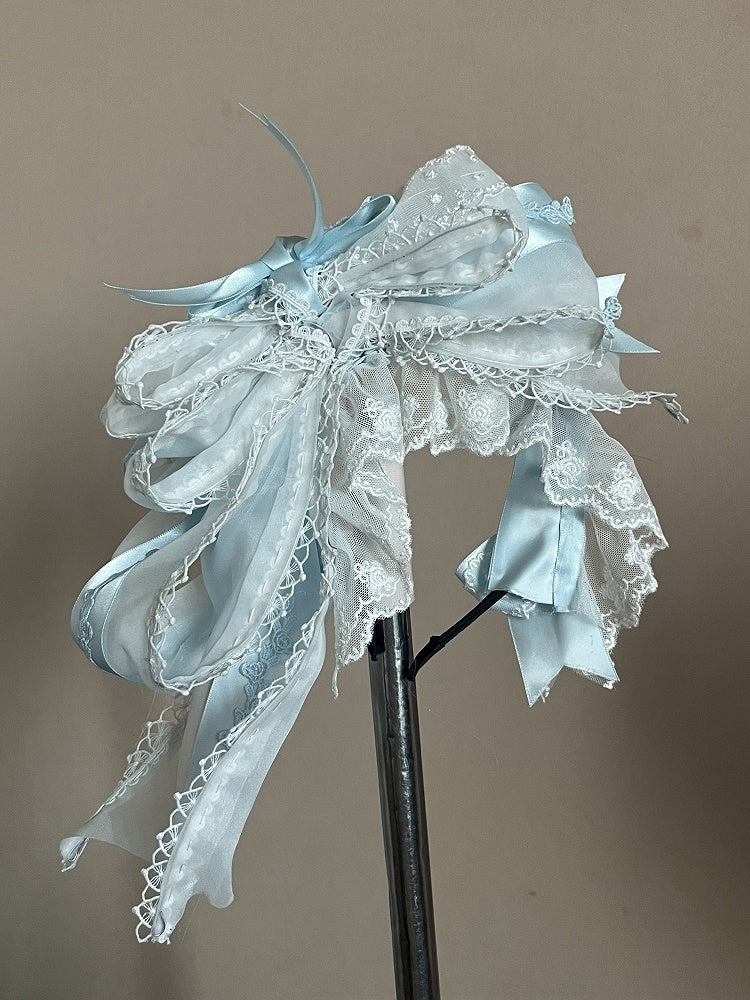 KC Blue Bowknot Black / Red Pink