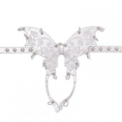Punk Schwarz/Silber Schmetterling Choker