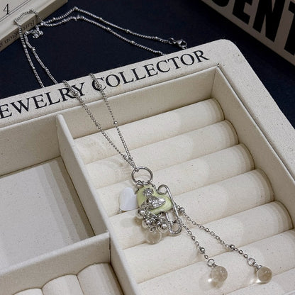 11 ネックレス ハート Y2K オプション ペンダント