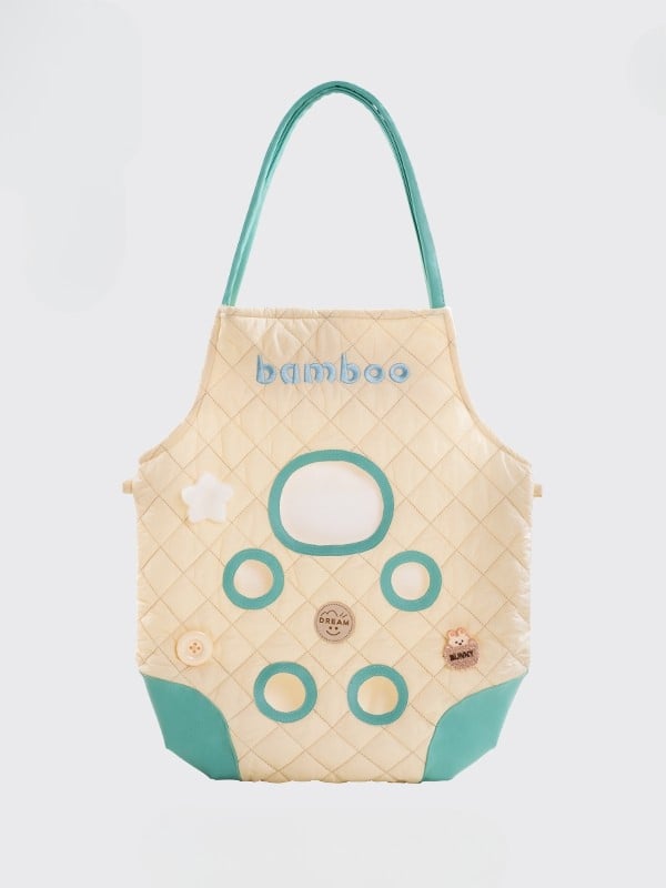 Design Umhängetasche Cut-out GelbGrün