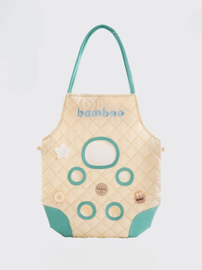 Design Umhängetasche Cut-out GelbGrün