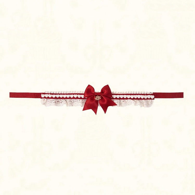 Choker / Red Brown Pink