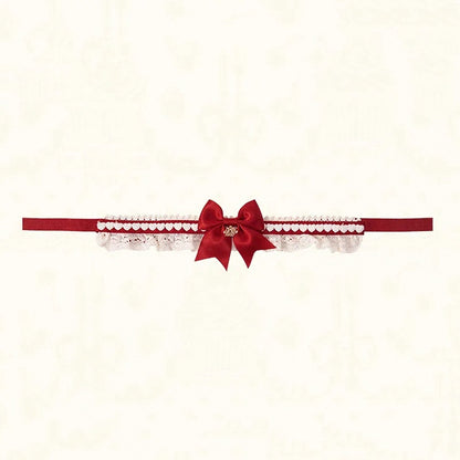 Choker / Red Brown Pink