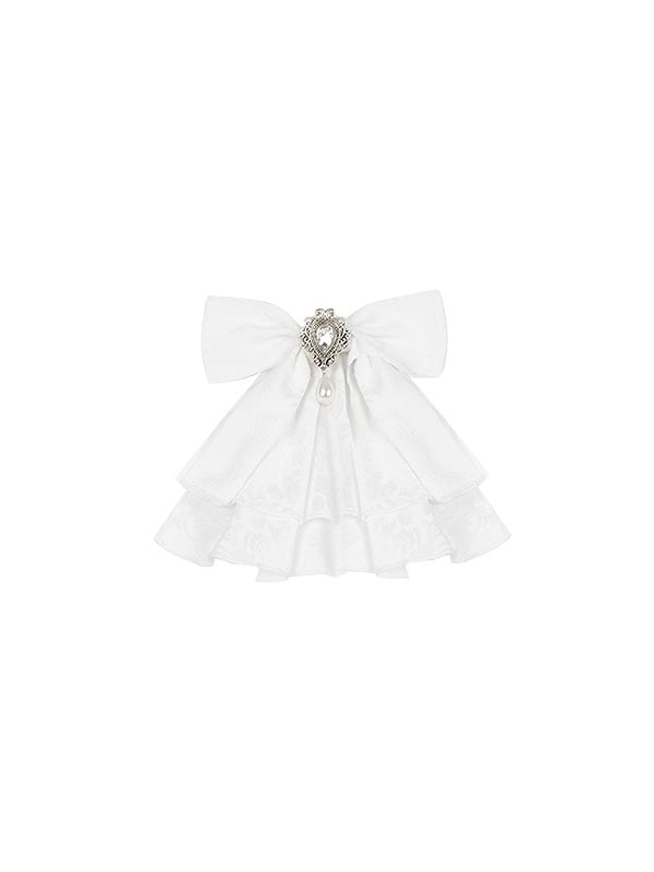 Bowtie White Jabot
