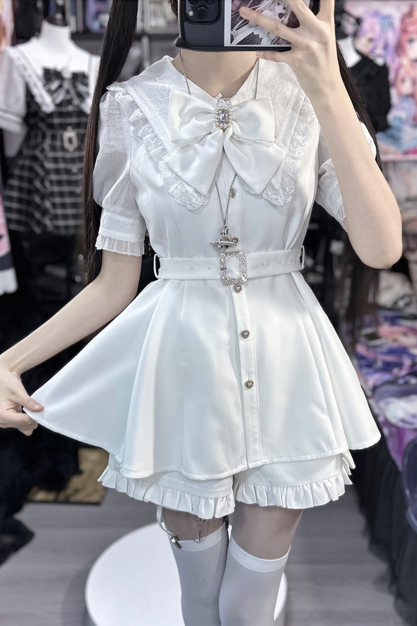 Reservations Sweet Shorts Top Ruffle Sailor + Dark