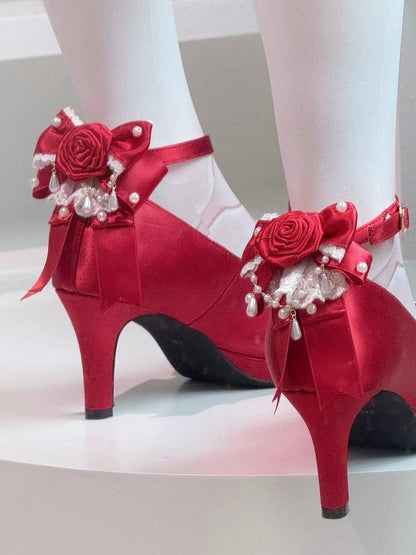 Rosette Options Shoe Clips with Design Bowknot 3 Color