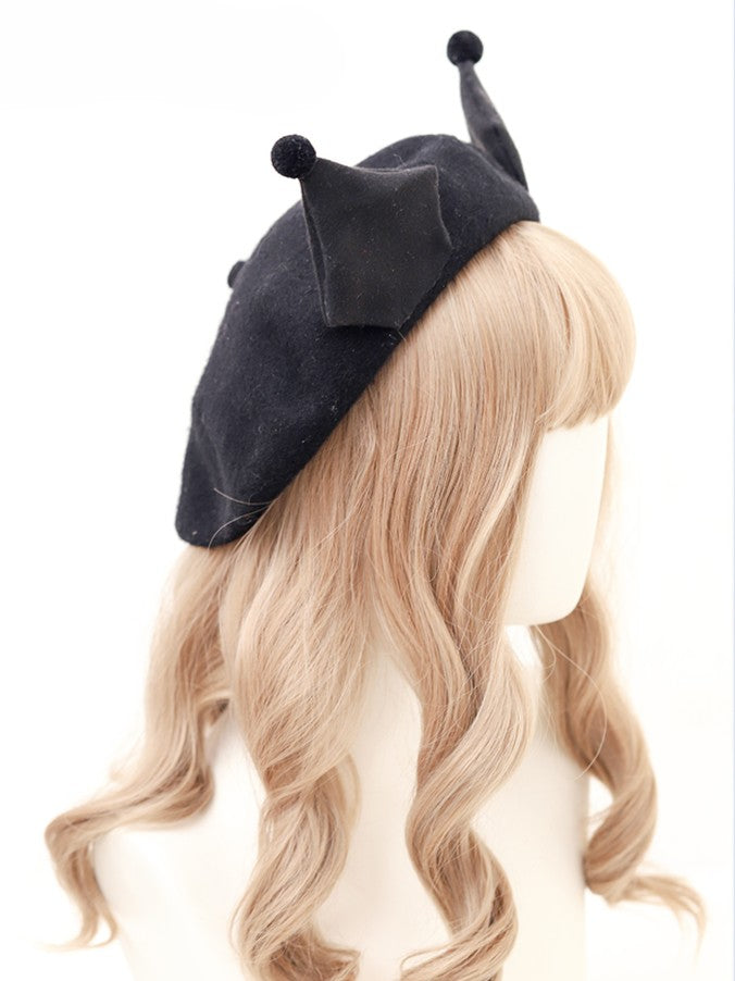 Sweet 4 Dark Options Beret Bowknot