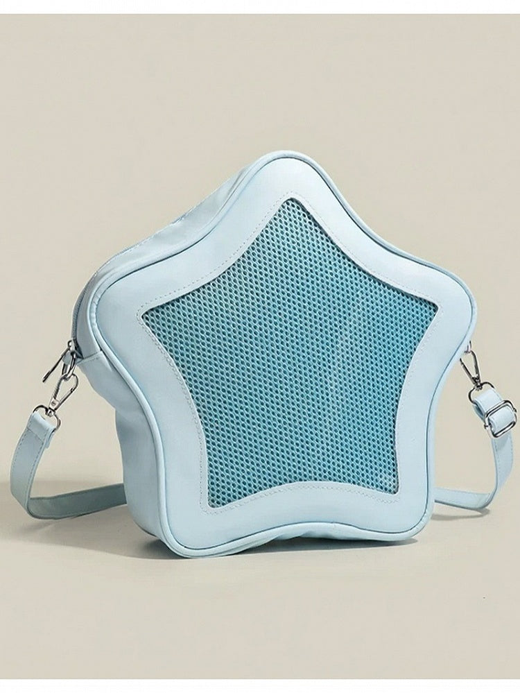 5 Colors PU Kawaii Five-Star Shape Ita Bag - CMERSIKENG