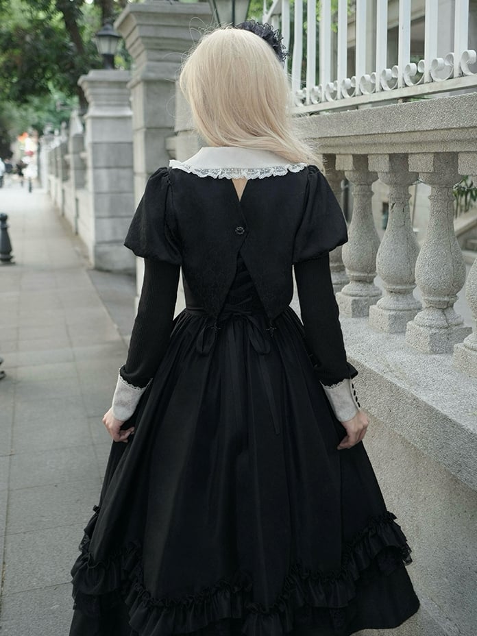 Black and White Detachable Sleeves