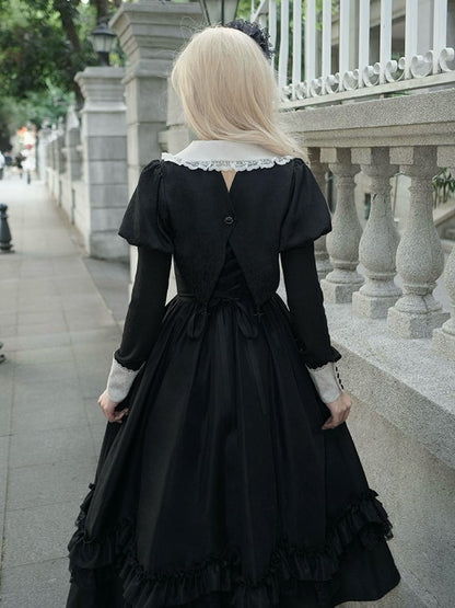 Black and White Detachable Sleeves
