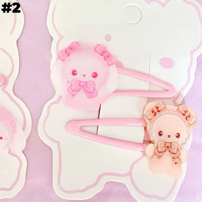 Yume Kawaii Bunny Pattern Hairclips