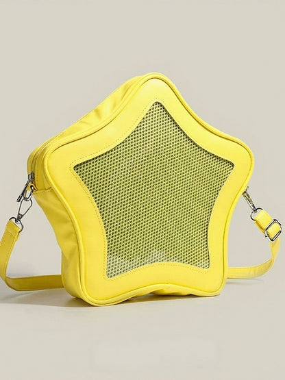 5 Colors PU Kawaii Five-Star Shape Ita Bag - CMERSIKENG